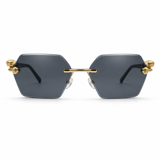 WAJHI LEGACY'S - Luxury Panther Sunglasses - Rimless Design