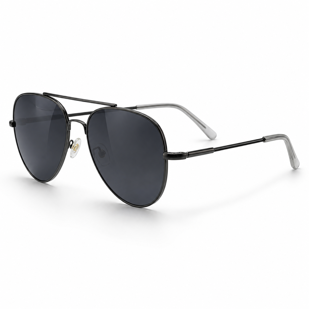 WAJHI LEGACY'S - Polarised Shadow Aviator Sunglasses - Black Edition