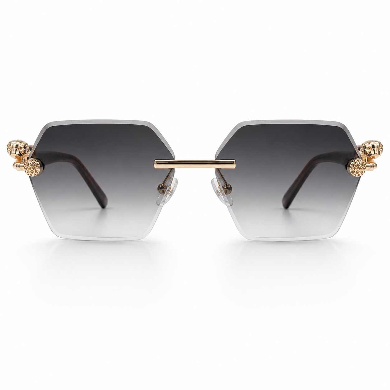 WAJHI LEGACY'S - Luxury Panther Sunglasses - Rimless Design