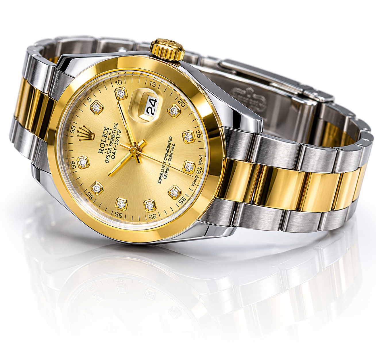 WAJHI LEGACY'S - Oyster Perpetual Date Just Edition - Two-Tone Luxury Watch