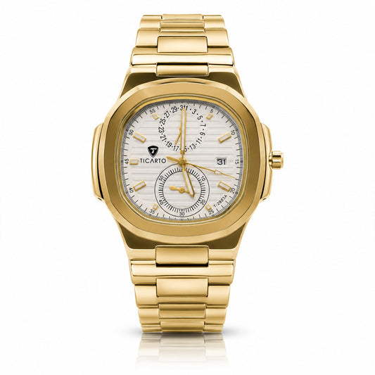 WAJHI LEGACY'S - Golden Power Chronograph - Full Gold Luxury Watch